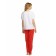 A set of T -shirt and trousers female, size XXS, white color