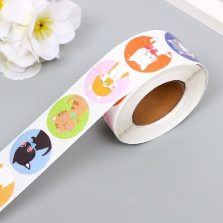 Stick Paper "Kits" d = 2.5 cm 500 pcs in a roll 3x6x6 cm-4