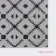 Rug of the galliped muddy share "Rombs", 45 × 75 cm, black and gray color