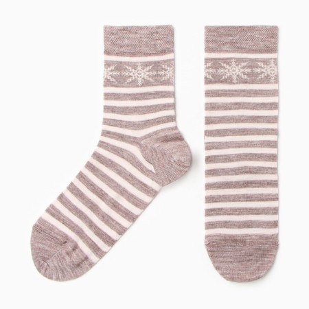 Women's socks, cappuccino color, size 23