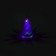 Halloween carnival hat with diodes, purple