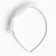 Hair cap "Flowers", white, 10 cm, princesses