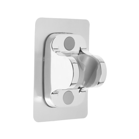 Holder for shower watering can Zein Z88, self -adhesive, plastic, chrome-5