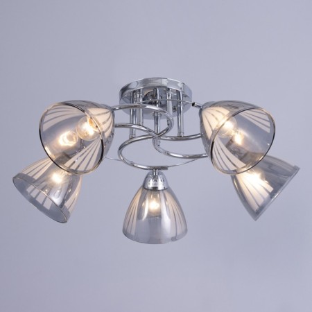 Causte "Poli" 5x60W E27 chrome 58x58x24cm-1