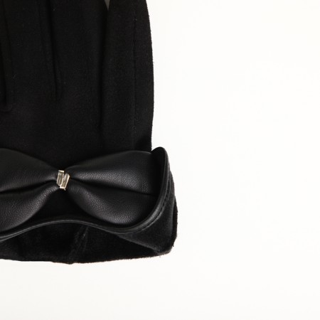 Gloves are female, dimensionless, without insulation, black color-4