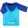 Children's raincoat, size m, 100-110 cm, blue tractor
