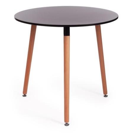 Table Mars (Mod, T1004) MDF/tree, black/natural 80x80x75cm
