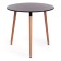 Table Mars (Mod, T1004) MDF/tree, black/natural 80x80x75cm