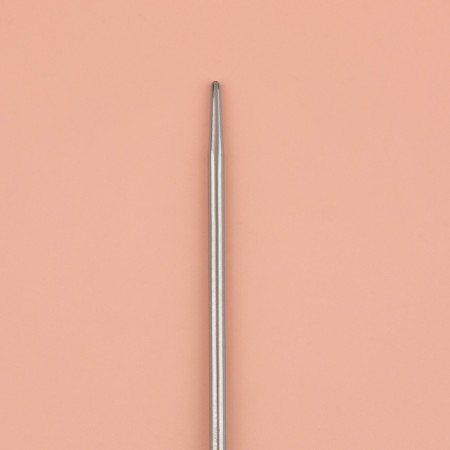 Knitting needles, straight lines, d = 2 mm, 35 cm, 2 pcs-3
