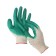 Garden gloves, x/b, knitting 13 class, size 9, latex dousy, green