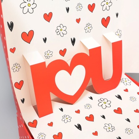 Gift folding box, packaging, “love”, 26 x 26 x 8 cm-5