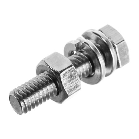 Bolt bolt master, with a hexagonal head, galvanized, Din933, M6x25 mm, 10 pcs-2