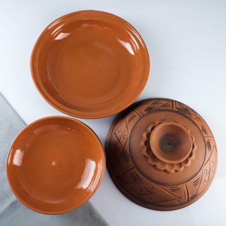 Set of dishes "pancake" (hammering)