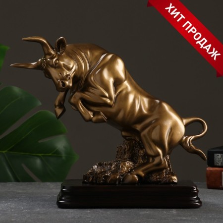 Figure "Bull" gold, 25x10.5x22.5cm