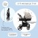 Stroller children's transformer 2 in 1 Taurus (indigo), beige color