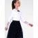 PlayTode Blouse for girls, height 140 cm, white color