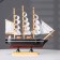 Souvenir small “Kovda” souvenir ship, black with white stripes, white sails, 5.5 × 24 × 22 cm
