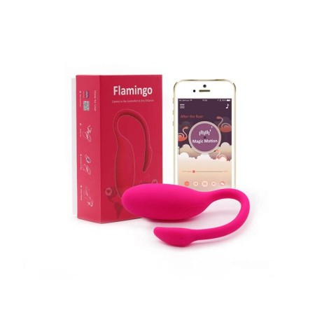 Vibrator and simulator Kegel Magic Motion Flamingo, pink color, 12 cm-3