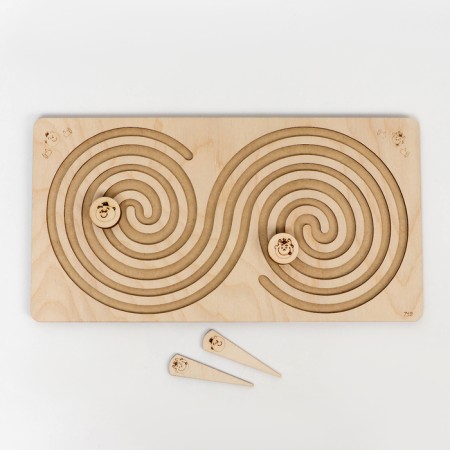 Puzzle interhemispheric board "Waves and a large spiral"-6