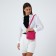 Bag Cross-Bodi with a zipper, pink color
