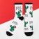 New Year's socks KAFTAN "Cacti" size 41-44 (27-29 cm), white color