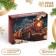 New Year. Box under 6 sweets "Happy New Year!", 13.7 x 9.8 x 3.8 cm, confectionery packaging
