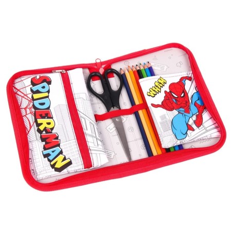 Penal frame, 1 section, 140x210x40 mm, folding pocket, fabric, spider-man-5