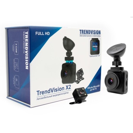 DVR Trendvision X2 Dual, 2 cameras, Full HD, OLED, G-Sensor, WDR-3