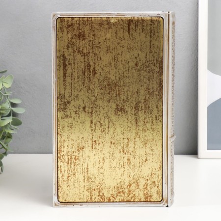 Broke-book metal, glass "Eiffel Tower" 26x16x5 cm-3