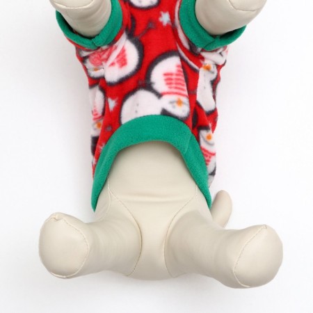 Snowman's sweatshirt, size XS, red (DS 21, Osh 20, OG 30 cm)-3