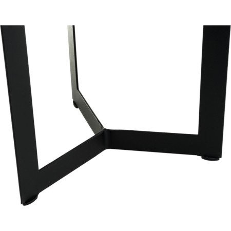 Coffee table Rob metal, blue marble/black 45x45x50 cm-4
