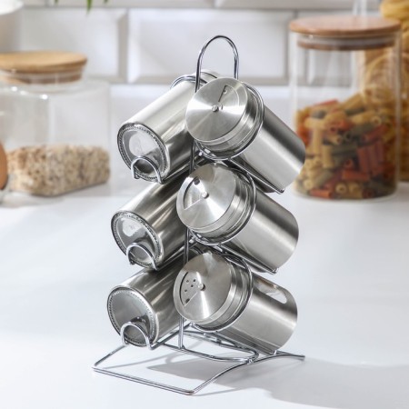SPECIPE for spices on the stand "Style", 9.9 × 23.5 cm, 6 pcs