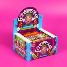 Chewing gum with sour powder 
