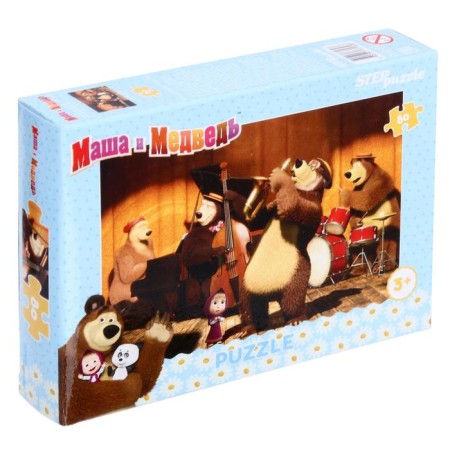 Puzzle "Masha and the Bear - 2", 80 elements, mix-18