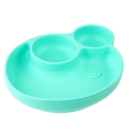 Baby plate on the suction cup "Frog"-1