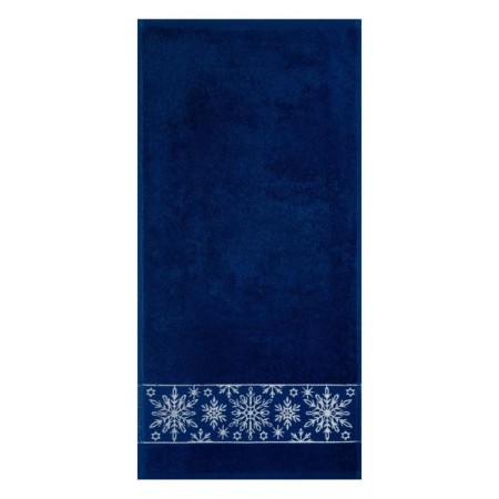 New Year's towel Taurus "Openland snowflakes" 30x60 cm, 100% cotton, 360g/m2-1