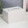 Casket to the leatherette to decorations the chest "Smoothness. Matte white" 11x18x13.7 cm
