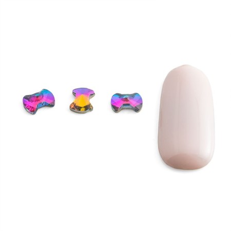 Rhinestones for the design of nails chameleon Pole "Bow", 10 pcs