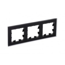 Frame for the socket/switch Sche Atn331003 Atlasdesign Nature, glass, black color
