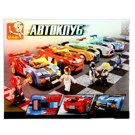 Designer Racing machine Sluban car club, 164 parts, 6+-7
