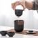 A set for a tea ceremony 6 items per 4 people: a cup 35 ml, a kettle 300 ml, black