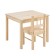 Table and chair set of svala, a massif pine