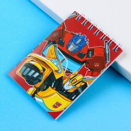 Notepad A7 32 liters, on the crest, Optimus Prime, transformers-2