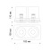 Lamp built -in Novotech. Lanza, 24W, LED, 110x183x100 mm, white, black color