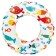 Circle for swimming "Bright", D = 61 cm, from 6-10 years old, color mix, 59241NP intex