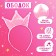 Carnival set "Stylish Princess": A rim, a pink dress with a crown, height 98-104 cm