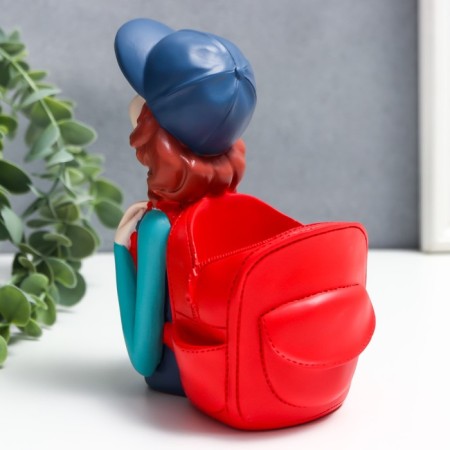 Souvenir Polystone stand "Baby with a backpack, in the cap" MIX 14.7x9.5x7.7 cm-6