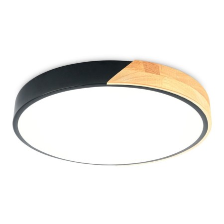 LED ceiling LED Ambrella Light, Design, FZ1306, LED, 45 W, 3375LUM, 5000K, black color, light wood