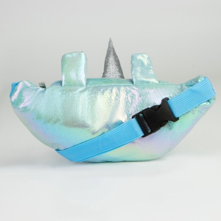 Children's belt bag Magis Unicorn with a zipper, blue color-3