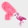 Mold "Flamingo", silicone, 14 × 12 × 1.5 cm, color mix